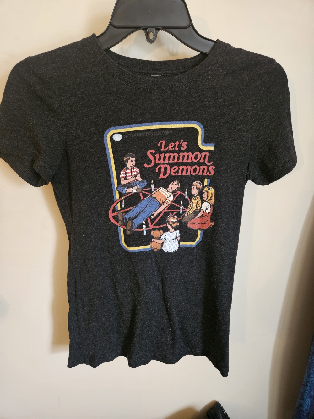 Let's Summon Demons Graphic Tee - Black